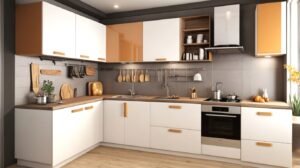 L-Shape Modular Kitchen​