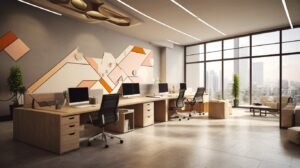 Go geometric with office interior design