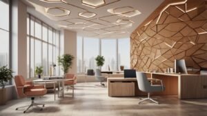 Go geometric with office interior design