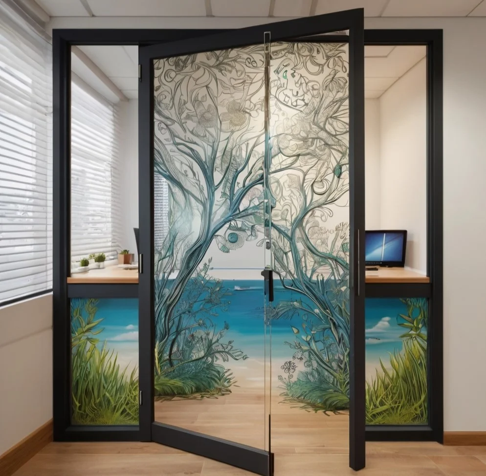 about glass print